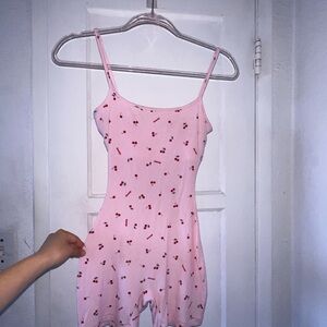Skims Pink Cherry romper